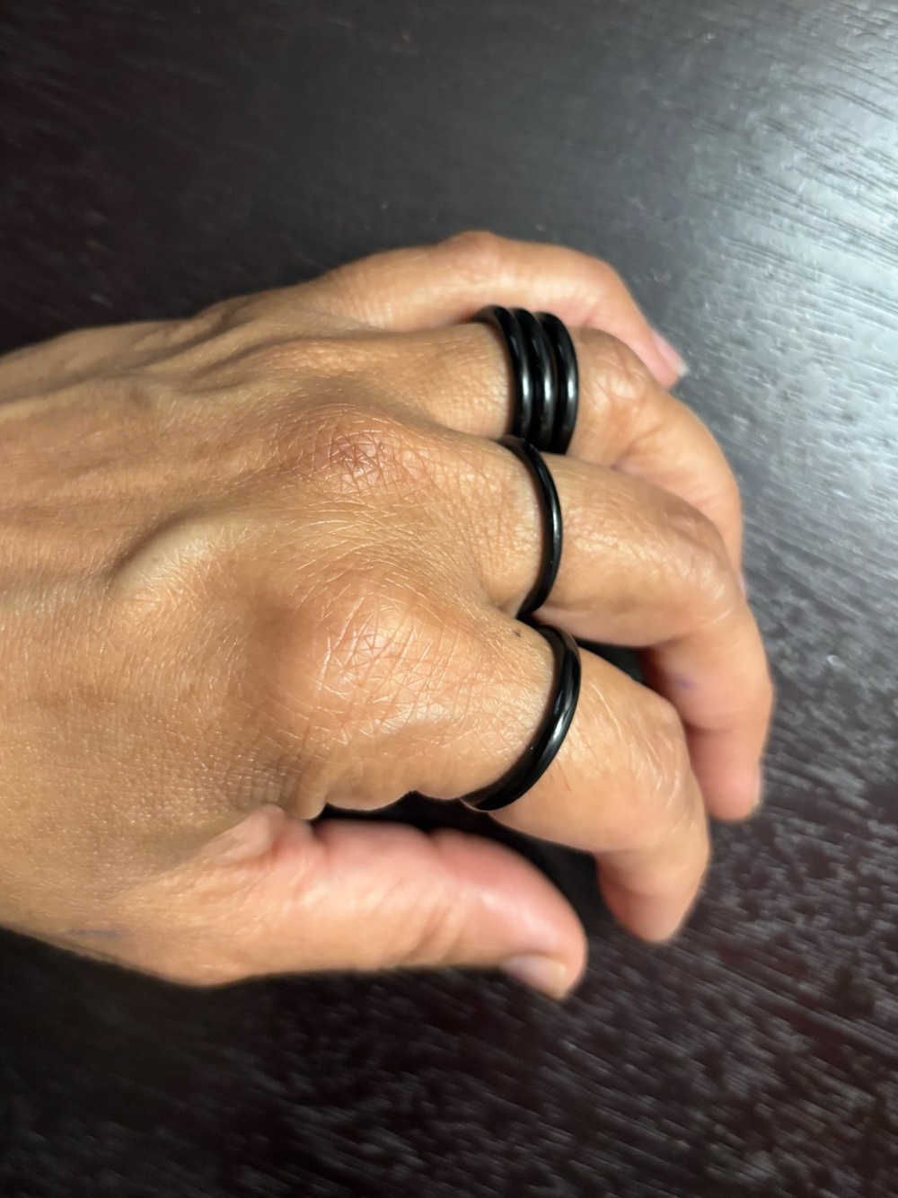 Genuine Black Onyx Ring 1 Band